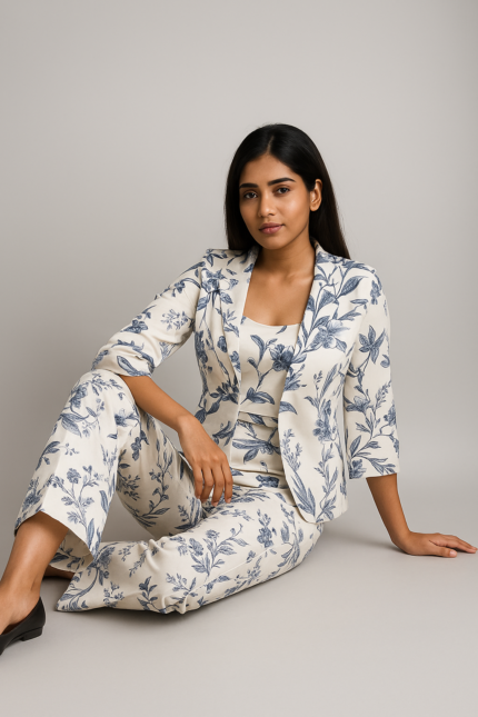 Three-Piece Printed Co-ord Set
